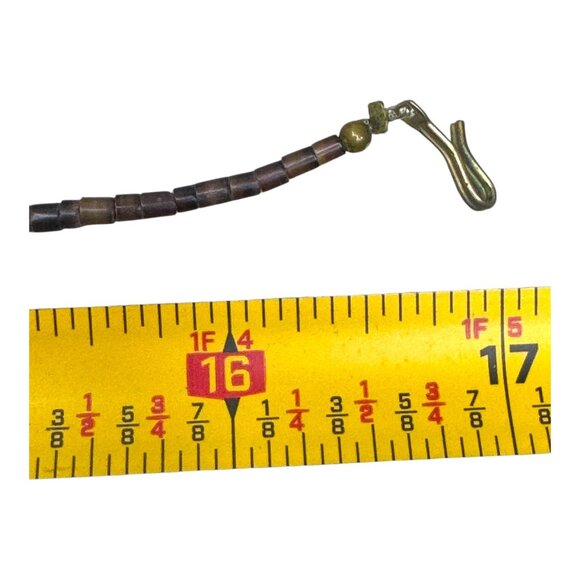 Vtg Navajo Heishi Turquoise & Shell Beaded Necklace Native American Artisan 17" - Picture 5 of 7